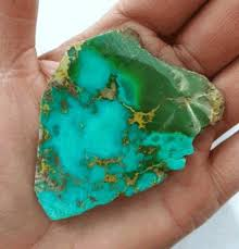 تصویر 4 از سنگ فیروزه عنکبوتی محک نیشابور با بافت طبیعی و رنگ یکنواخت